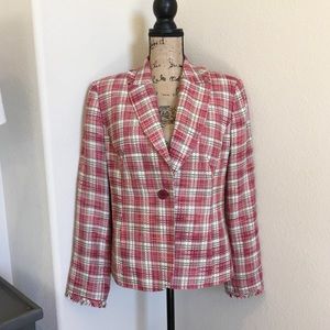Koret pink tweed blazer. Size 12